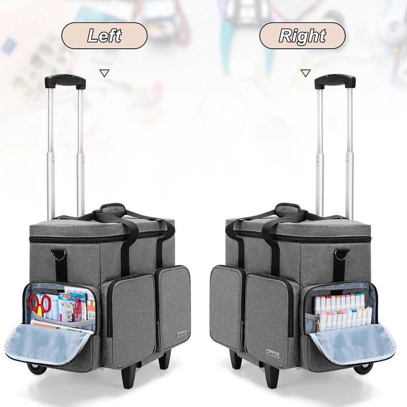 Rolling Scrapbook Tote Craft Bag on Wheels