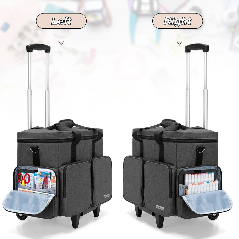 Rolling Scrapbook Tote Craft Bag on Wheels