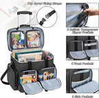 Rolling Scrapbook Tote Craft Bag on Wheels