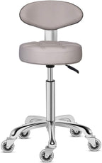Rolling Stool Chair with Smooth-Rolling Dual-Wheel Casters