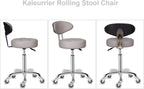 Rolling Stool Chair with Smooth-Rolling Dual-Wheel Casters