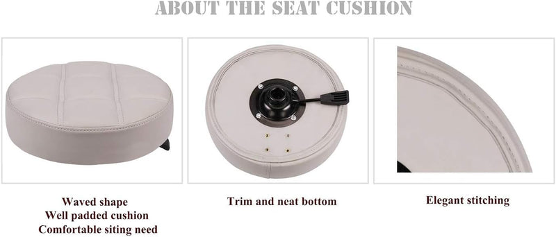 Rolling Stool Chair with Smooth-Rolling Dual-Wheel Casters