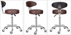 Rolling Stool Chair with Smooth-Rolling Dual-Wheel Casters