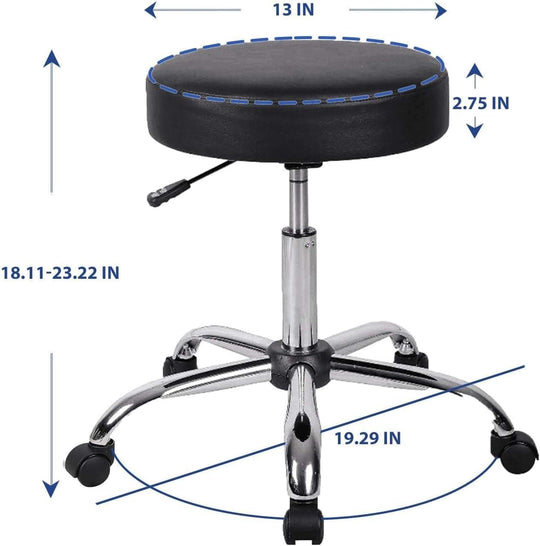Rolling Stool Height Adjustable Rotating with Wheels 47-60