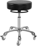 Rolling Stools with Locking Castor Wheels Adjustable Swivel