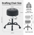 Rolling Stools with Wheels Ergonomic Stool Storage
