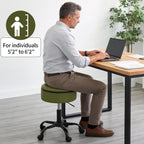 Rolling Stools with Wheels Ergonomic Stool Storage
