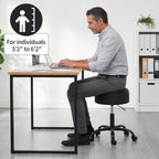 Rolling Stools with Wheels Ergonomic Stool Storage