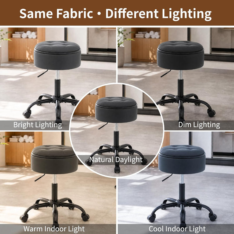 Rolling Stools with Wheels Ergonomic Stool Storage