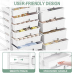Rolling Storage Cart with 14 Drawers Organiser Tabletop