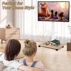 Rolling TV Stand for 32-70 Inch Flat Curved
