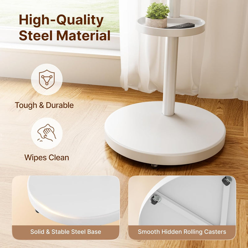Rolling TV Stand with Wheels for 17–43 Inch