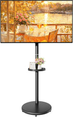Rolling TV Stand with Wheels for 17–43 Inch