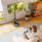 Rolling TV Stand with Wheels for 17–43 Inch