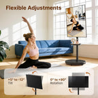 Rolling TV Stand with Wheels for 17–43 Inch