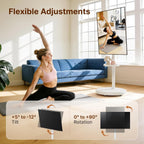 Rolling TV Stand with Wheels for 17–43 Inch