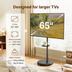 Rolling TV Stand with Wheels for 17–43 Inch