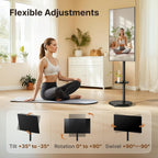 Rolling TV Stand with Wheels for 17–43 Inch