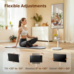 Rolling TV Stand with Wheels for 17–43 Inch