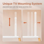 Rolling TV Stand with Wheels for 49 to