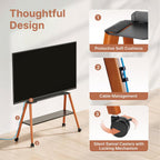 Rolling TV Stand with Wheels for 49 to