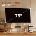 Rolling TV Stand with Wheels for 49 to