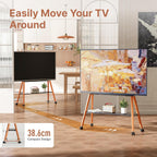 Rolling TV Stand with Wheels for 49 to