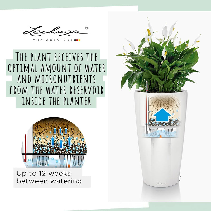 Rondo 32 Self Watering Planter Large Plastic