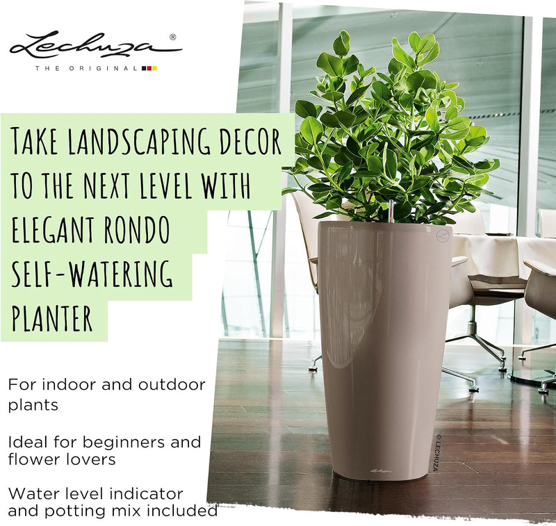 Rondo 32 Self Watering Planter Large Plastic