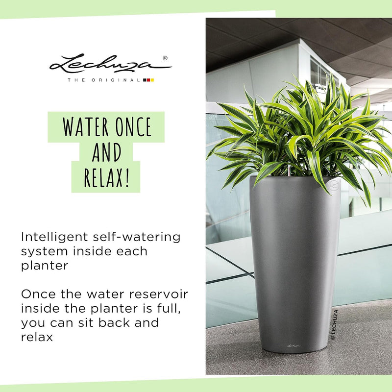 Rondo 32 Self Watering Planter Large Plastic