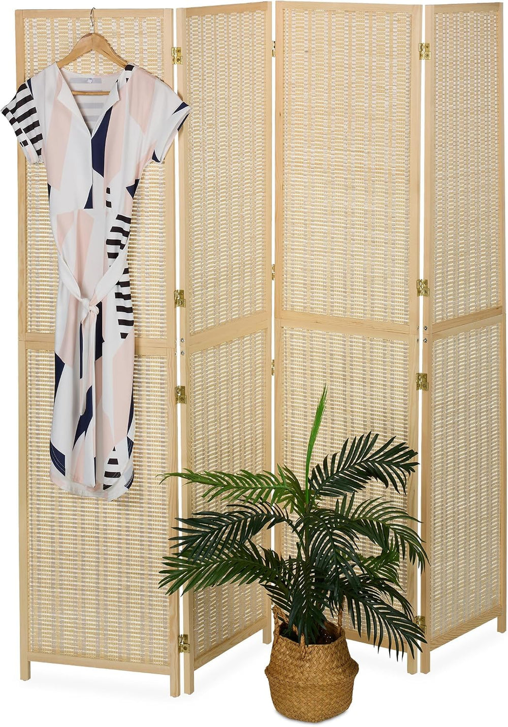 Room Divider 4-Panel Folding Screen