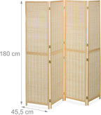 Room Divider 4-Panel Folding Screen