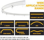 Room Divider Curtain Sets with Flexible Ceiling Track
