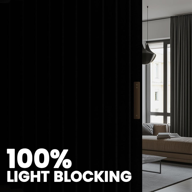 Room Divider Curtain Sets with Flexible Ceiling Track