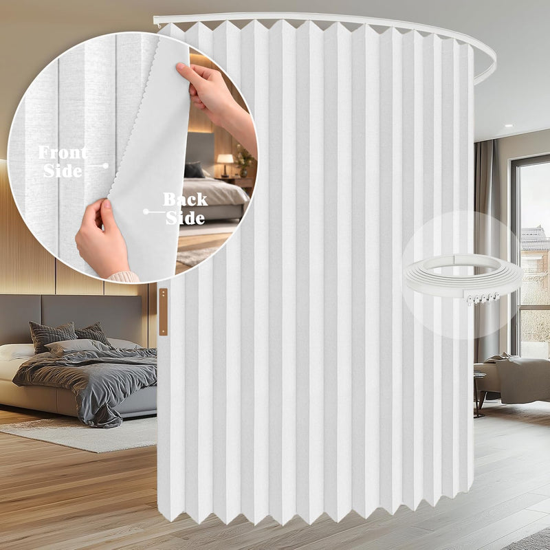 Room Divider Curtain Sets with Flexible Ceiling Track