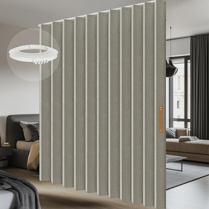 Room Divider Curtain Sets with Flexible Ceiling Track