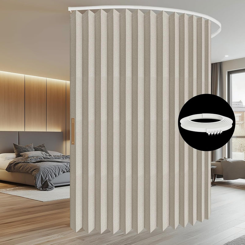 Room Divider Curtain Sets with Flexible Ceiling Track