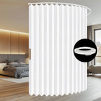 Room Divider Curtain Sets with Flexible Ceiling Track
