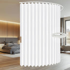 Room Divider Curtain Sets with Flexible Ceiling Track