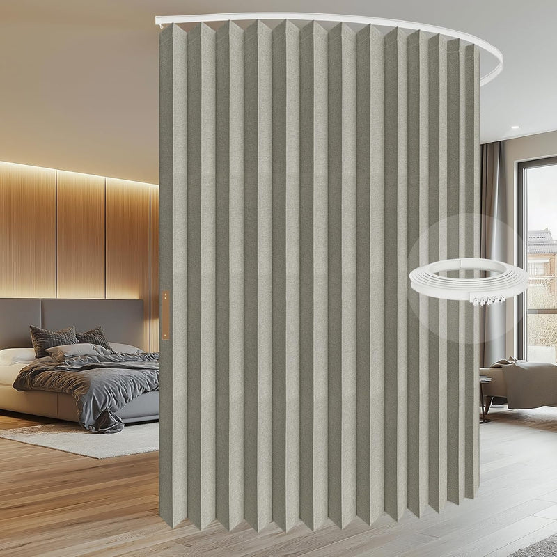Room Divider Curtain Sets with Flexible Ceiling Track