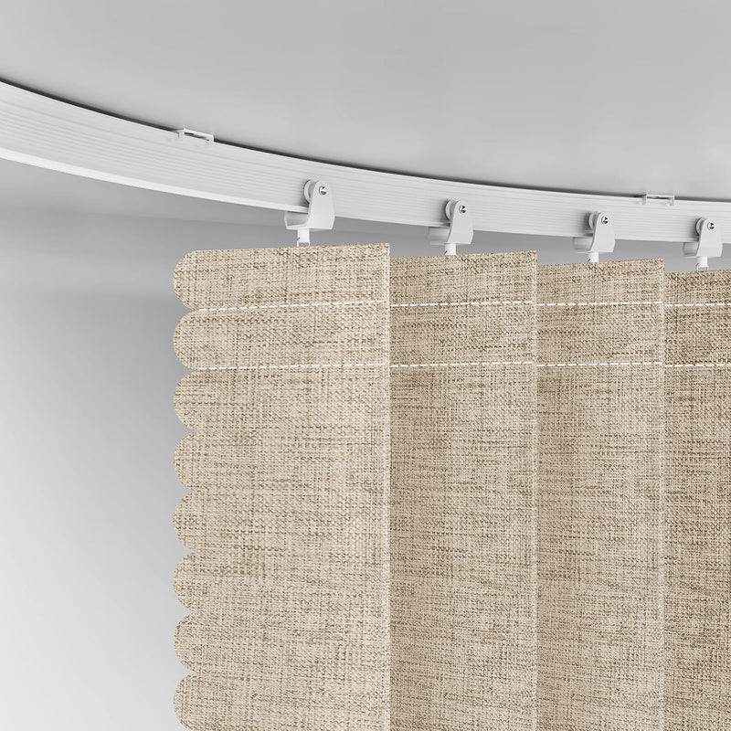 Room Divider Curtain Sets with Flexible Ceiling Track