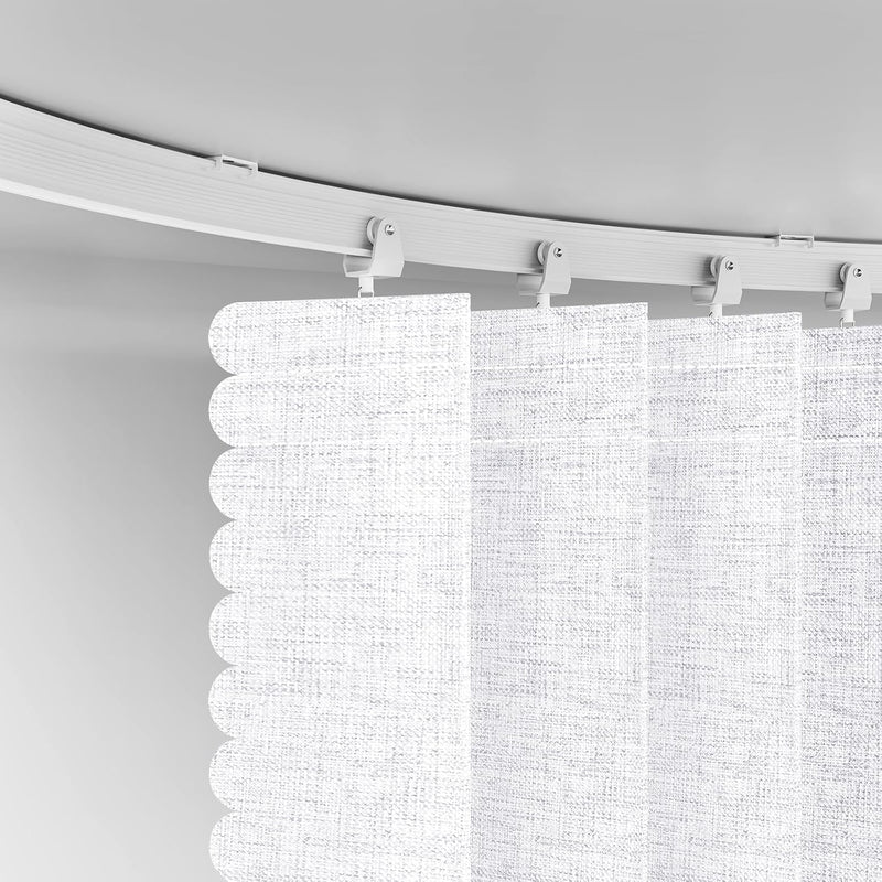 Room Divider Curtain Sets with Flexible Ceiling Track