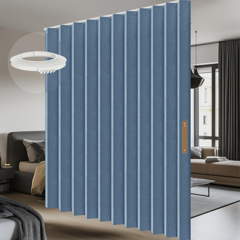 Room Divider Curtain Sets with Flexible Ceiling Track