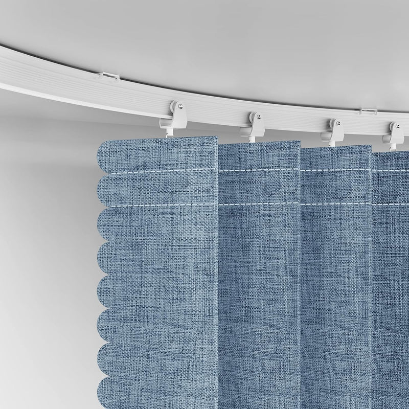 Room Divider Curtain Sets with Flexible Ceiling Track