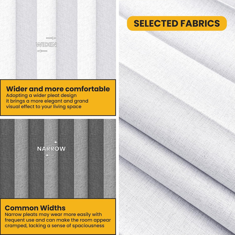 Room Divider Curtain Sets with Flexible Ceiling Track