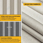 Room Divider Curtain Sets with Flexible Ceiling Track