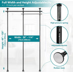 Room Divider No Drilling Curtain Rods Hanging Wall