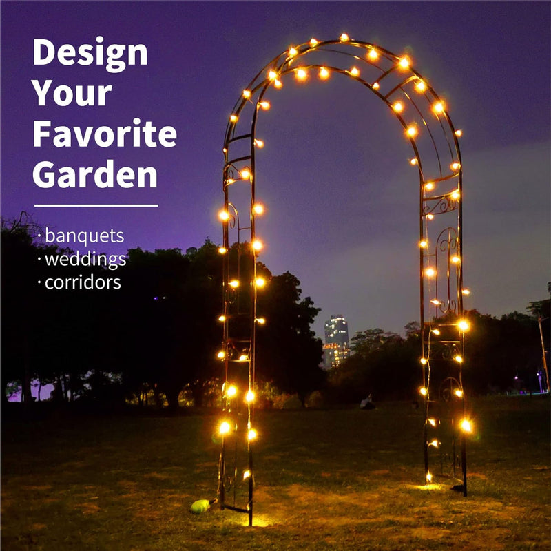 Rose Arch Arbour 87"h X 45"w Iron Curved
