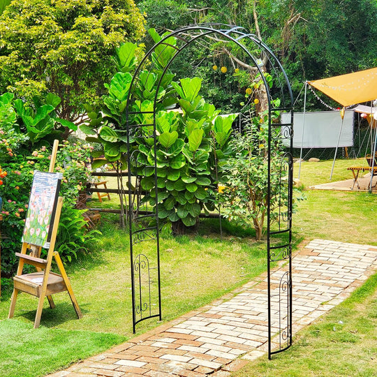 Rose Arch Arbour 87"h X 45"w Iron Curved