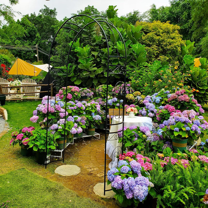 Rose Arch Arbour 87"h X 45"w Iron Curved